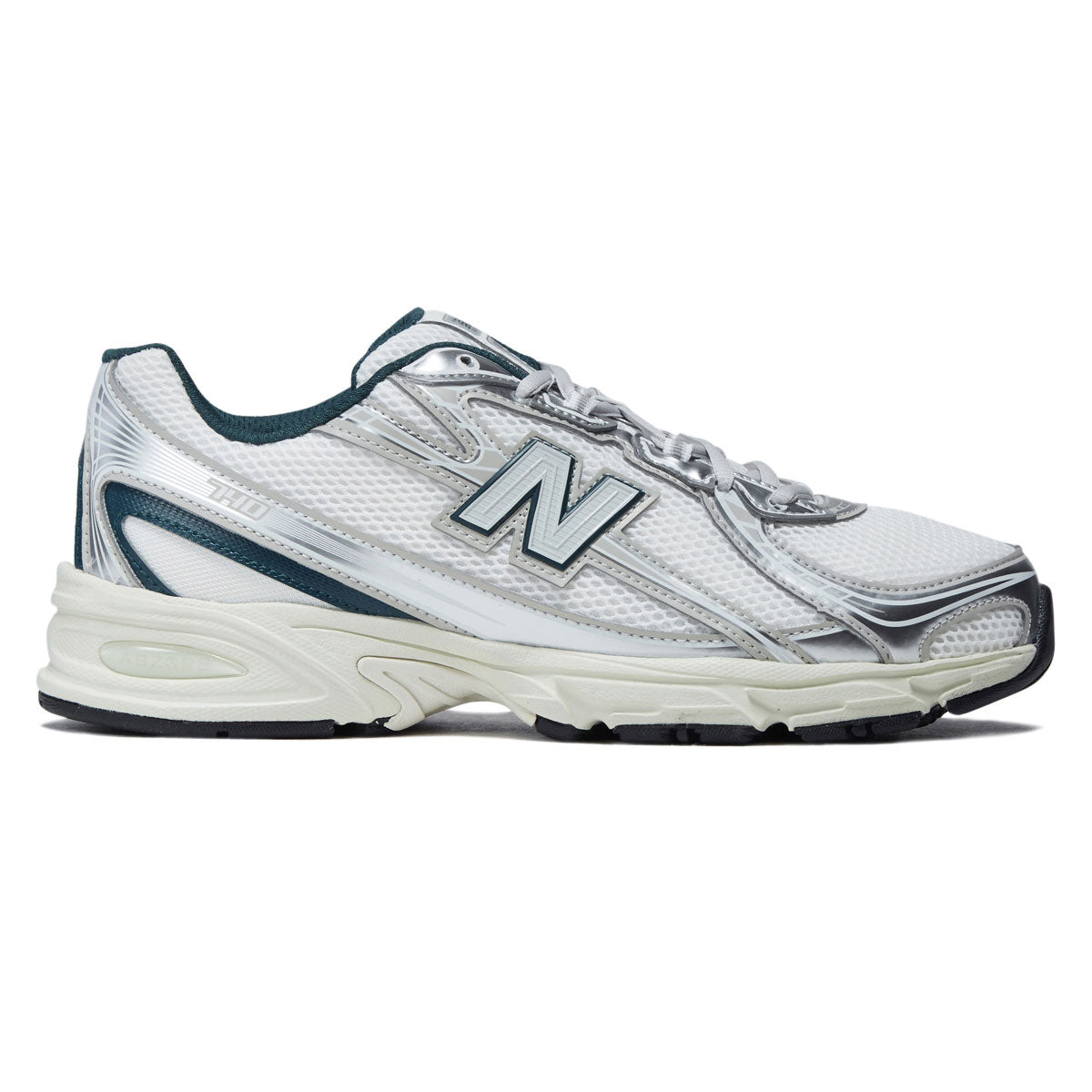 New Balance 740 Shoes - White/Alpine Green – CCS