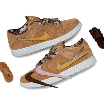 Nike SB Note Dunk Low Pro Shoes - Flax/Honeycomb/Summit White/Sail