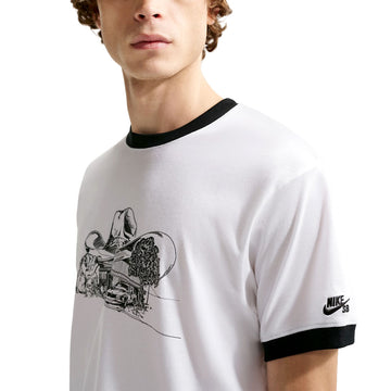 Nike SB Roadside Ringer T-Shirt - White/Black
