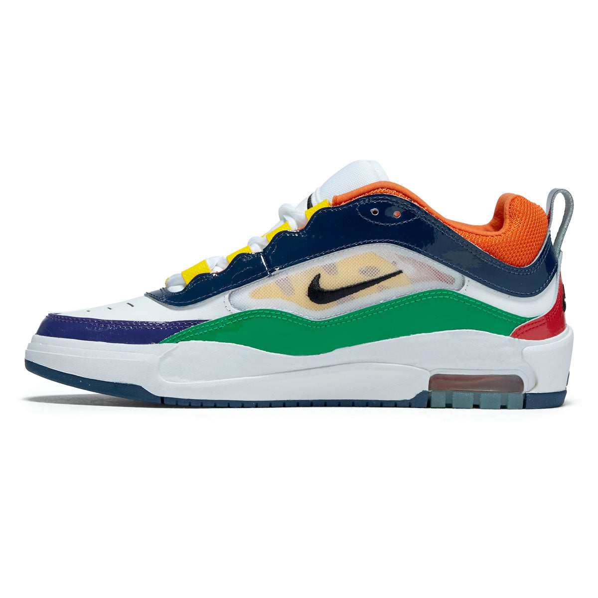 Nike SB Air Max Ishod Premium Shoes - University Red/Black/Amarillo/Navy image 2