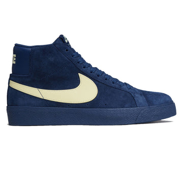Nike SB Zoom Blazer Mid Shoes - Coastal Blue/Pale Yellow/Coastal Blue