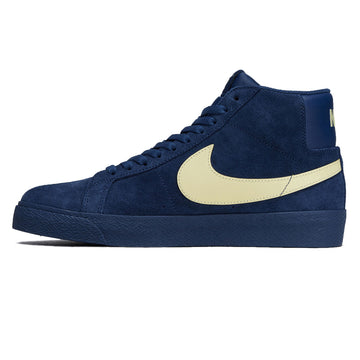 Nike SB Zoom Blazer Mid Shoes - Coastal Blue/Pale Yellow/Coastal Blue
