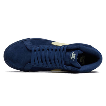 Nike SB Zoom Blazer Mid Shoes - Coastal Blue/Pale Yellow/Coastal Blue