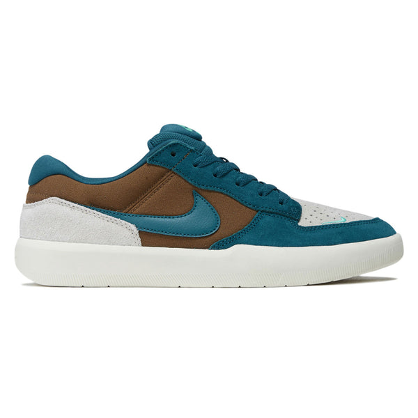 Nike SB Force 58 Shoes - Mosswood Brown/Geode Teal/Light Orewood