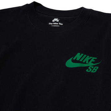 Nike SB Logo T-Shirt - Black/Court Green