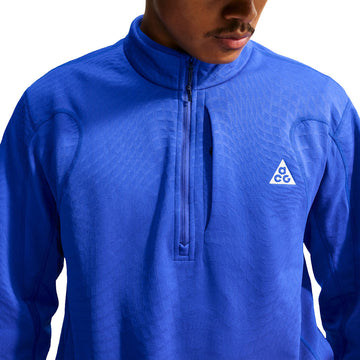 Nike ACG Wolf Grid Therma-Fit 1/2 Zip Sweatshirt - Hyper Royal/Old Royal/Summit White