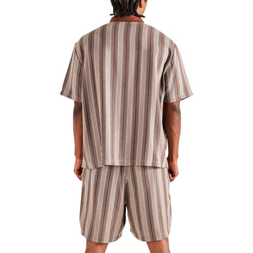 Malbon x Grateful Dead Stealie Blanket Polo Shirt - Brown