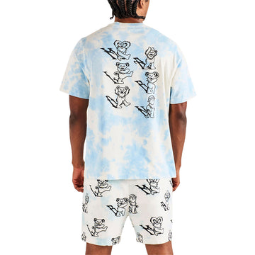Malbon x Grateful Dead Bermuda Alphebet T-Shirt - Light Blue