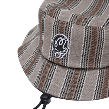 Malbon x Grateful Dead Stealie Blanket Bucket Hat - Brown