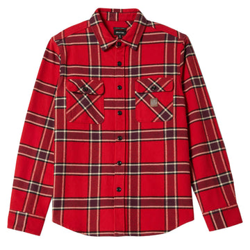 Brixton Bowery Heavyweight Flannel Shirt - Adrenaline Rush