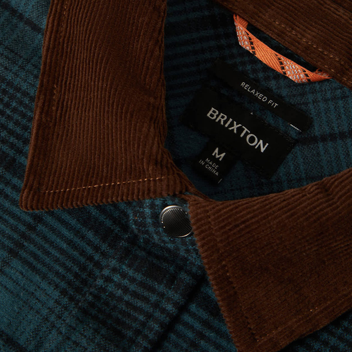 Brixton Builders Bowery Perf Flannel Shirt - Night Sage/Black image 6