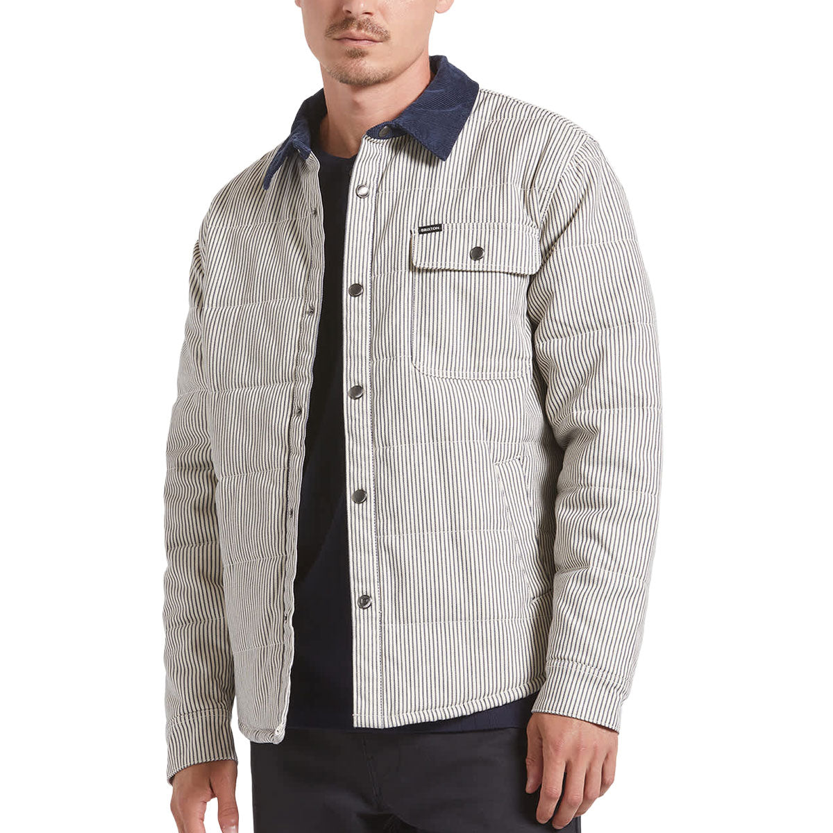 Brixton Cass Jacket - Whitecap/Mood Indigo Hickory – CCS