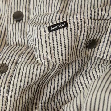 Brixton Cass Jacket - Whitecap/Mood Indigo Hickory