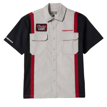 Brixton x Coors Light Shake Down Shirt - Silver/Black