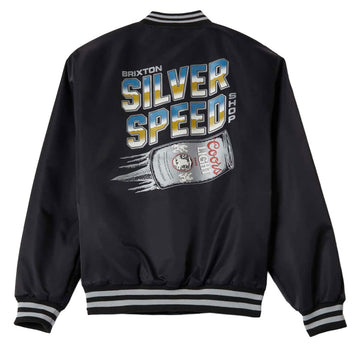 Brixton x Coors Light Silver Speed Shop Jacket - Black/Silver