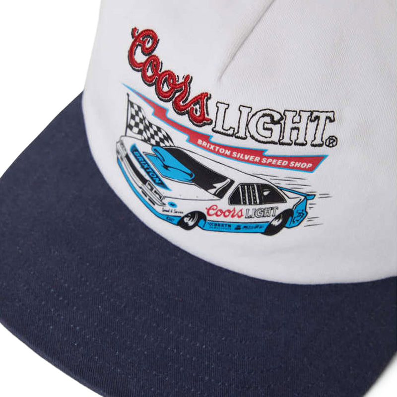 Brixton x Coors Light Blower Mp Snapback Hat - White/Coors Navy