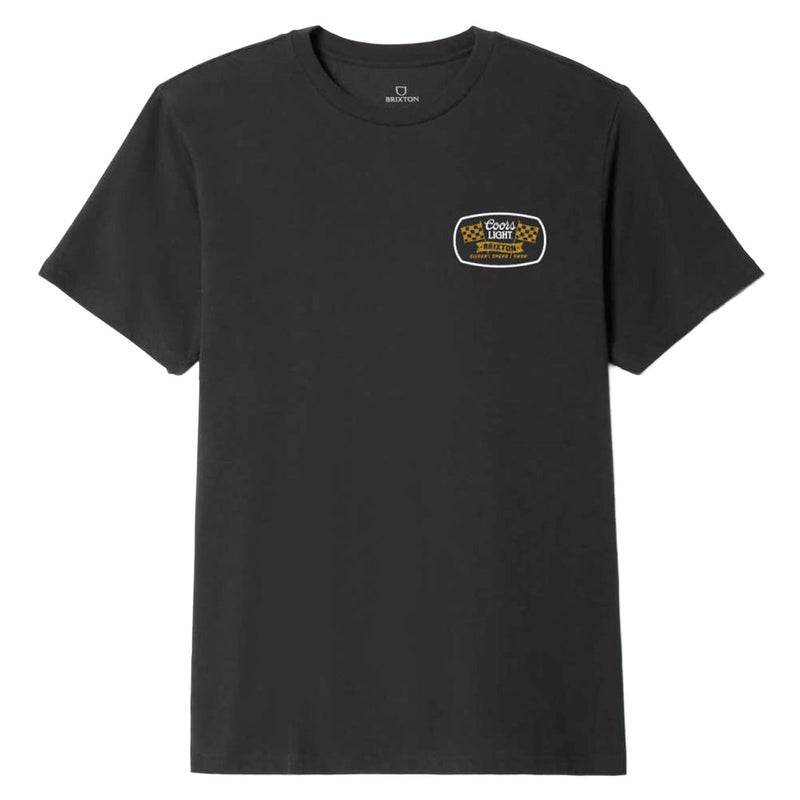 Brixton x Coors Light Pit Stop T-Shirt - Black