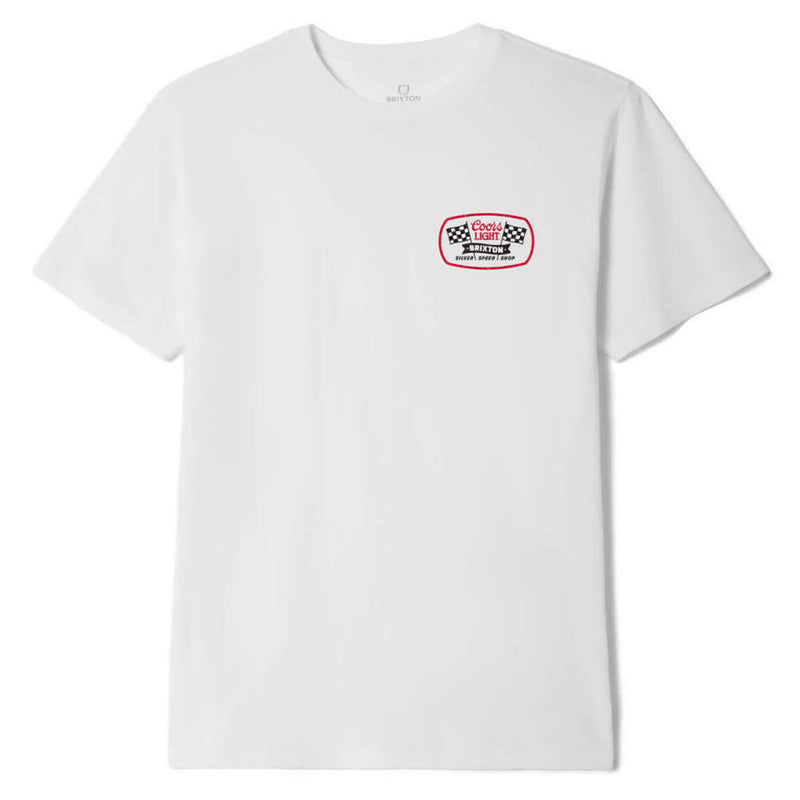 Brixton x Coors Light Pit Stop T-Shirt - White