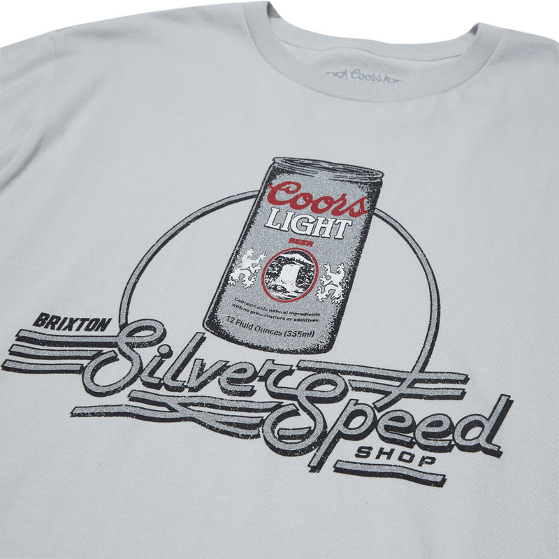 Brixton x Coors Light Caster T-Shirt - Silver
