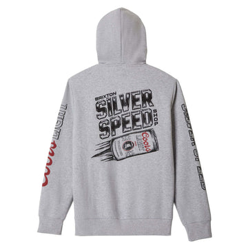 Brixton x Coors Light Silver Speed Hoodie - Heather Grey
