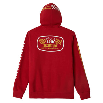 Brixton x Coors Light Pit Stop Hoodie - Coors Red