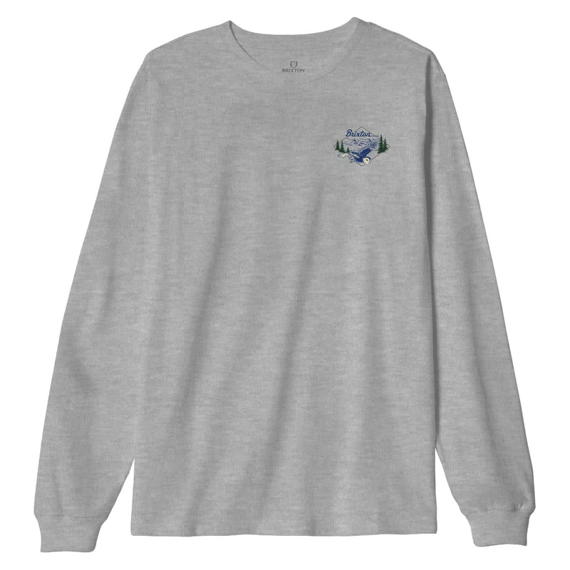 Brixton Driftway Long Sleeve T-Shirt - Graphite Heather