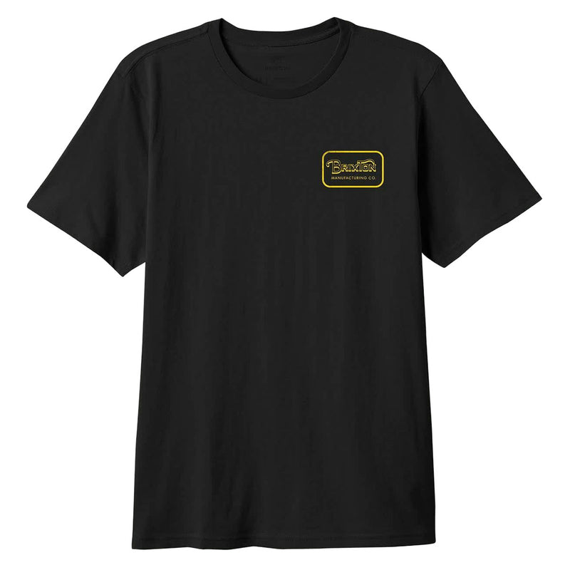 Brixton Grade T-Shirt - Black/Dark Yellow