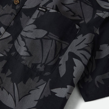 Brixton Charter Print Shirt - Black/Trooper/Future Grey Palm Floral