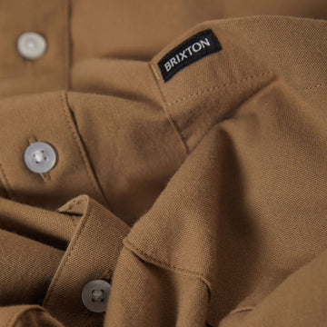 Brixton Sanford Oxford Shirt - Khaki
