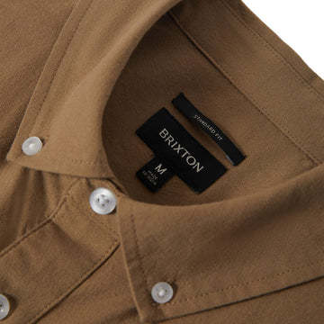 Brixton Sanford Oxford Shirt - Khaki