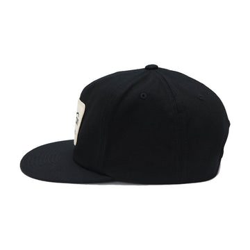 Brixton Grade HP Snapback Hat - Black/Off White