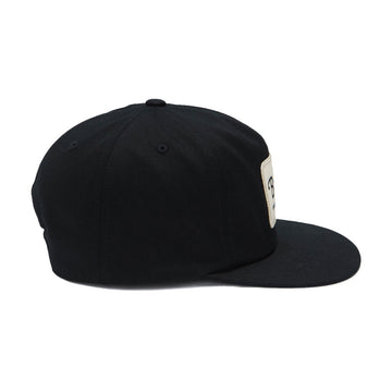 Brixton Grade HP Snapback Hat - Black/Off White