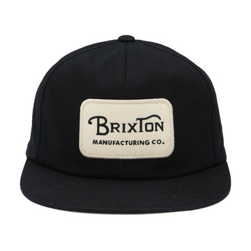 Brixton Grade HP Snapback Hat - Black/Off White