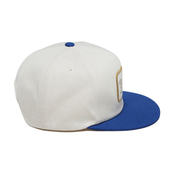 Brixton Grade HP Snapback Hat - Whitecap/Royal