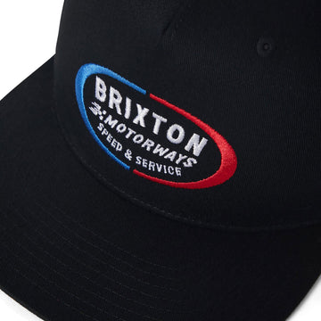 Brixton Rhett MP Snapback Hat - Black