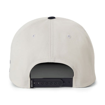 Brixton Predator MP Snapback Hat - Off White/Black