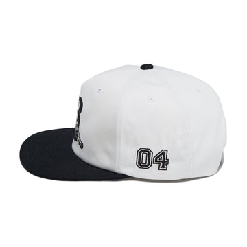 Brixton Predator MP Snapback Hat - Off White/Black