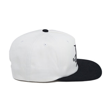 Brixton Predator MP Snapback Hat - Off White/Black