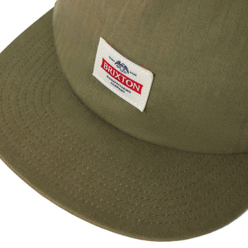 Brixton Pinnacle MP Snapback Hat - Washed Olive Green