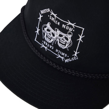 Brixton Smile Always HP Snapback Hat - Black