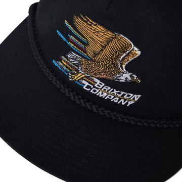 Brixton Free HP Snapback Hat - Black