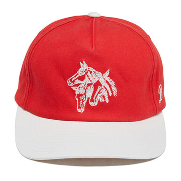Brixton Round Up LP Adj Hat - Washed Adrenaline Rush/Whitecap