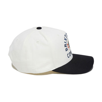 Brixton Trophy Horse C Netplus MP Snapback Hat - Black/Off White