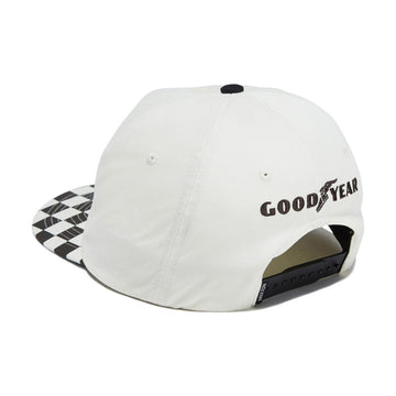 Brixton x Goodyear Speedway HP Snapback Hat - Off White