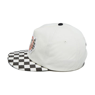Brixton x Goodyear Speedway HP Snapback Hat - Off White