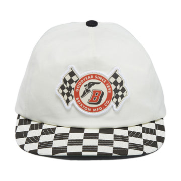 Brixton x Goodyear Speedway HP Snapback Hat - Off White