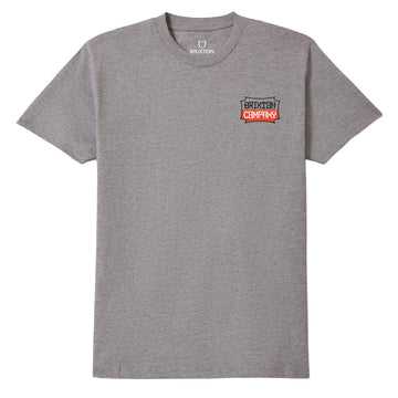 Brixton Pillar T-Shirt - Heather Grey