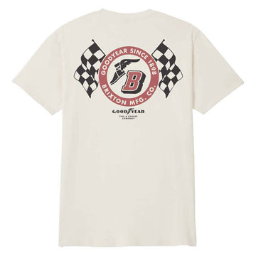 Brixton x Goodyear Speedway T-Shirt - Cream