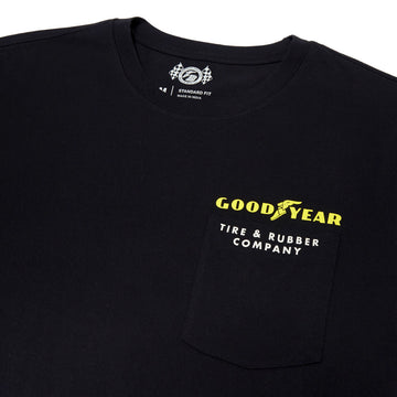 Brixton x Goodyear Service Pocket T-Shirt - Black