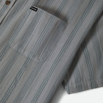 Brixton Cru Striped Dobby Shirt - Trooper